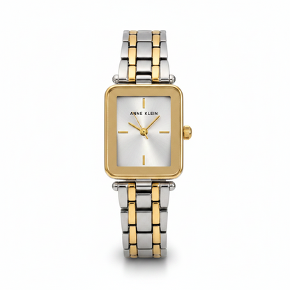 Anne Klein Women's Bracelet Watch l Silver gold l AK/3907SVTT