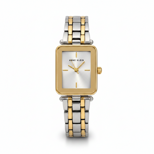Anne Klein Women's Bracelet Watch l Silver gold l AK/3907SVTT