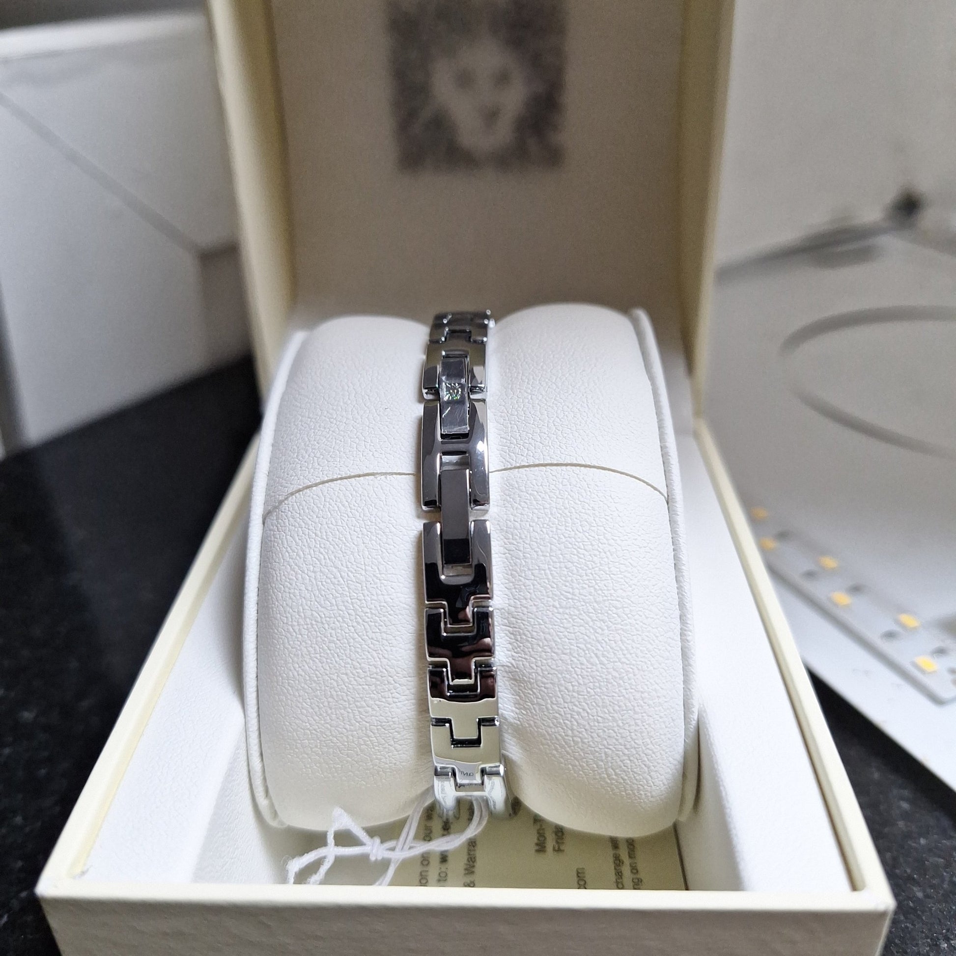 Anne Klein Genuine Diamond Dial Open Bangle Women's Watch - czozo